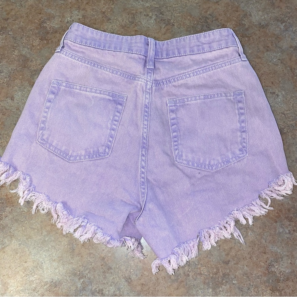 Wild Fable Lavender High Waist Shorts - Picture 3 of 6